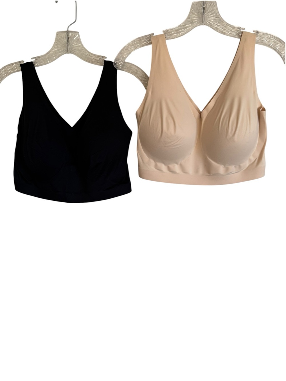 Soma Enbliss Bundle Lot (2) Seamless Bralettes Everyday Bras Cream & Black  XXL